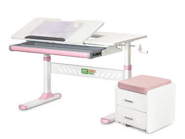 Комплект (S) Evo-Kids TH-310 Pink (парта + тумба) (арт.TH-310 + BD C3_PINK)