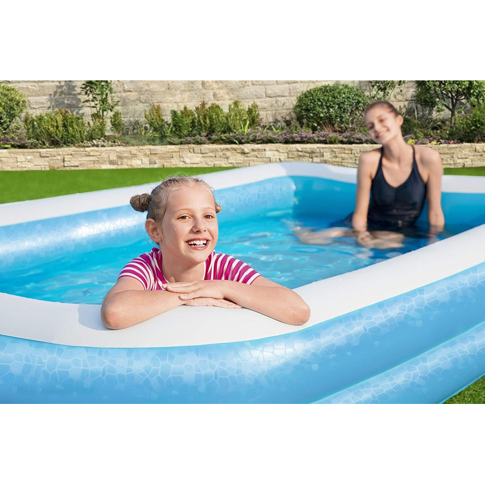 Bestway 54150 Сімейний надувний басейн для дітей, 305x183x46 см, синій