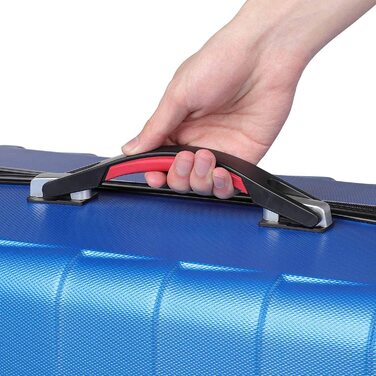 Візок для ручної поклажі Monzana із замком TSA Подвійні коліщатка Телескопічна ручка Розмір ніжок Дорожня валіза Валіза на колесах (синій, XL)