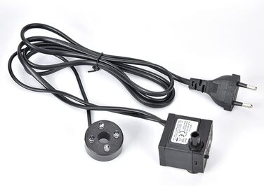 Кімнатний фонтан Ejoyous з підсвічуванням: фонтан для дому, водяний фонтан, декор для вітальні, зволожувач повітря, для медитації та релаксації, EU-штекер 220V