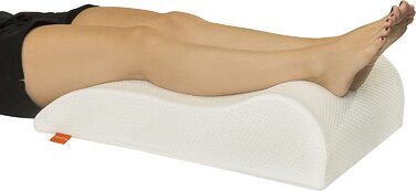 Подушка для ніг Sleepling, подушка для підйому ніг, подушка для ніг, подушка для дорослих, подушка під коліна 40 x 68 x 16,5 см, 100% бавовна, прання 60°C, Ökotex 100, Made in EU (40 x 68 x 16.5 см, поліестер)