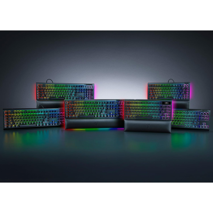 Механічна ігрова клавіатура Razer BlackWidow V4 TKL HyperSpeed з Green Switch (RGB Chroma, 6 макро-клавіші, QWERTZ DE-Layout)