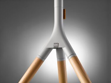 Універсальний штатив для телевізора One For All - 32-65'' LCD/LED/Plasma/OLED/QLED - поворотний 360°, регулювання висоти, VESA 400x400, стильний дизайн WM7472 Oak & Silber-Grau