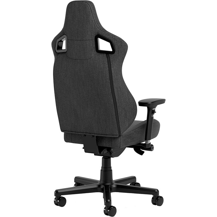 Крісло ігрове Noblechairs Epic Compact TX, ергономічне, сіре, з підтримкою голови та попереку, для тіла до 120 кг, дихаюча тканина