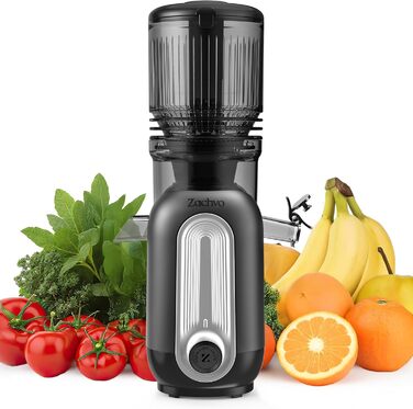 Шовковий відцентровий соковичавник для овочів та фруктів MP-802M XXL – Тест-переможець, 128 мм завантажувальний отвір, холодний віджим, 300W, висока вихідність соку, тихий та легкий у чищенні, для горіхового молока та фруктового морозива