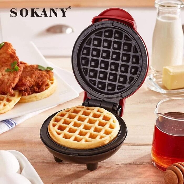 Вафельниця SOKANY SK-850 Mini Heart, 1100 Вт, антипригарна, легко чиститься, ідеально підходить для вечірок