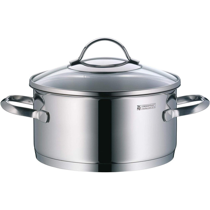 Набір каструль WMF Provence Plus 4 шт. з кришками, індукційний, нержавіюча сталь, полірований, без покриття