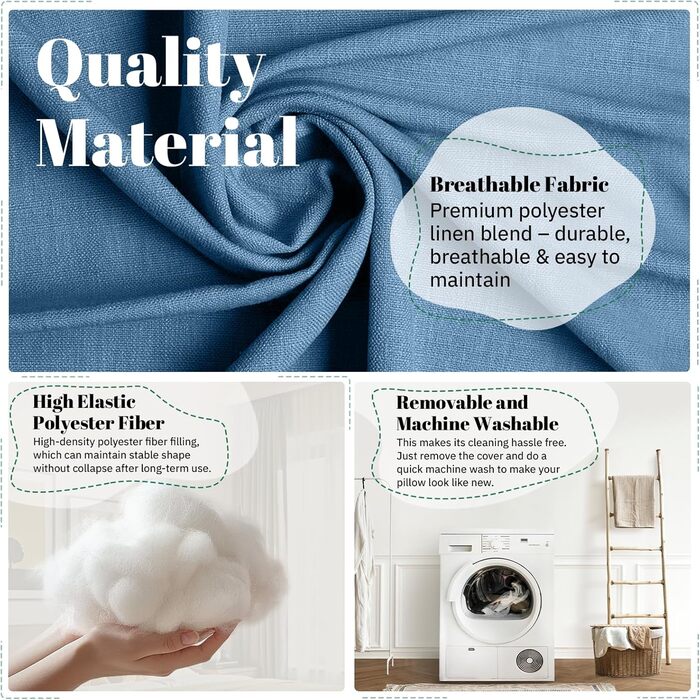 Підкова для читання Bettkeil, регульоване подушкове гніздо, трикутна подушка, подушка-підкова, подушка для попереку, шиї, спини з знімним льняним чохлом (жовтий (синій, 45см))