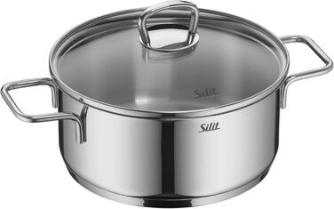 Набір каструль Silit Alicante Induktion, 3 шт., нержавіюча сталь, з кришкою, для всіх типів плит