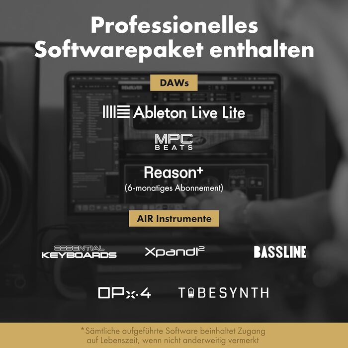 Аудіоінтерфейс M-Audio M-Track Duo для запису, стрімінгу та подкастів - 2 XLR/Line входи, 192kHz, з програмним забезпеченням