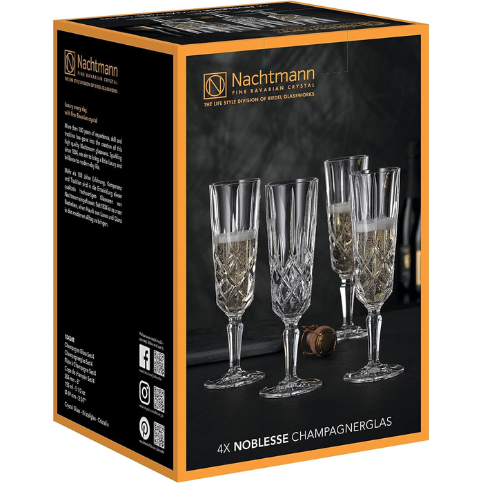 Набір келихів для шампанського, 4 шт. Nachtmann