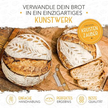 Набір для заквашування хліба Krustenzauber: 2 гнізда для бродіння, 600 мл закваски, аксесуари для випічки