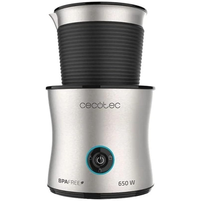 Пінка для кави Cecotec Power Moca Spume: приготування молока та шоколаду, холодний напір, нагрівання, підходить для миття в посудомийній машині, 400 мл, 650 Вт