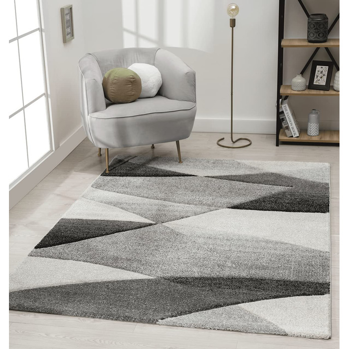 Килим для дому The Carpet 160х230 см антрацитово-сірий