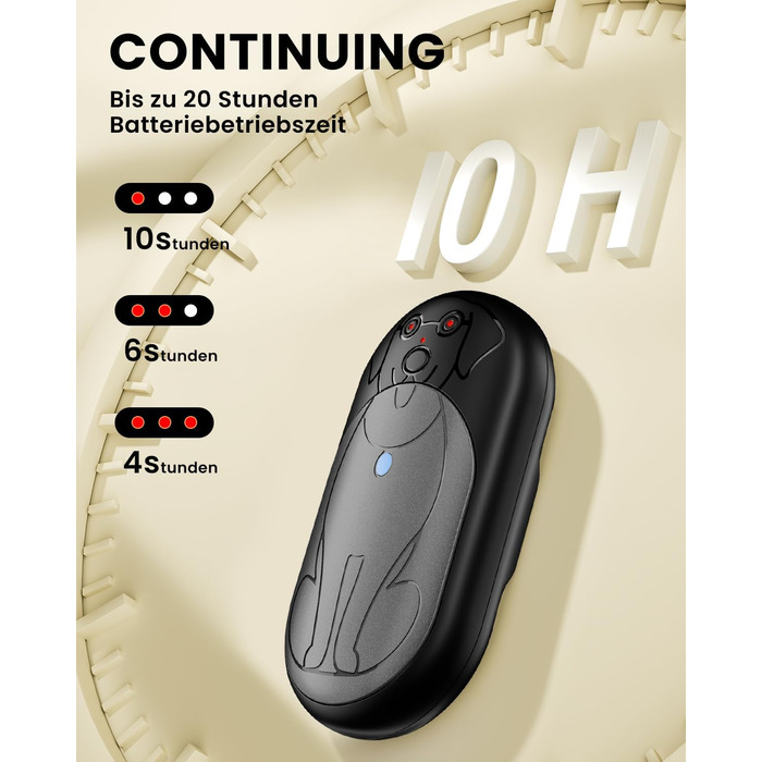 Електричний грієчка Miaton 6000mAh: перезаряджуваний кишеньковий обігрівач для рук, кемпінгу, подарунок