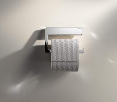 Металевий тримач для туалетного паперу, глянцевий хром, відкритої форми, тримач для туалетного паперу для ванної кімнати та гостьового туалету, молль (комплект)