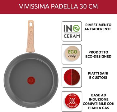 Сковорода Lagostina Vivissima 20 см з керамічним покриттям, для всіх типів плит (індукція)