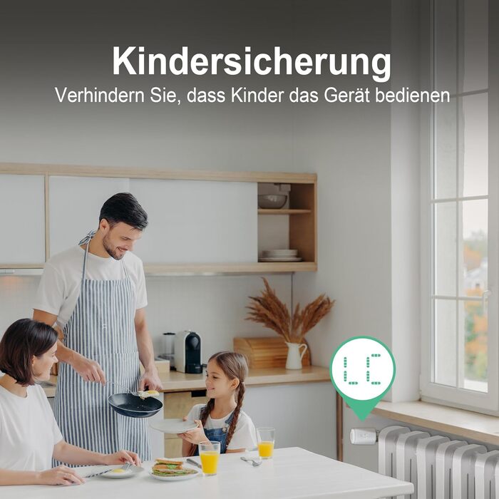 Smart термостат на радіатор 2 шт, Zigbee, бездротовий, сумісний з Tuya, Alexa, Google Assistant, для економії енергії