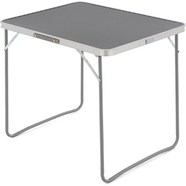 Кемпінговий стіл Sonlex Відкритий стіл Сірий складний з ручкою для перенесення 80x60x70 см Складаний легкий розкладний стіл Журнальний стіл Стіл для валізи Кемпінговий балконний стіл