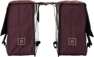 FAST RIDER Fastrider Nara Double Pannier Trend MIK (Deco Aubergine), FAST RIDER Fastrider Nara Double Pannier Trend MIK (Deco Aubergine)