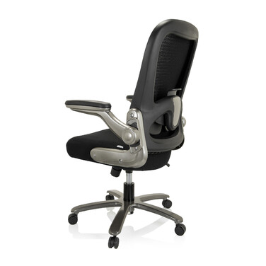 Крісло для важких навантажень / Офісне крісло INSTRUCTOR T I Titan XXL з сітчастою/тканинною оббивкою, чорного кольору hjh OFFICE