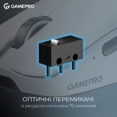 Бездротова ігрова миша GamePro Asgard Odin 8K Wireless/2.4GHz/Bluetooth PixArt PAW3950