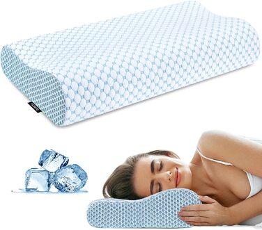 Ортопедична подушка під шию для зняття болю, Memory Foam, підтримка для сну на боці, спині та животі, охолоджуюча, ергономічна