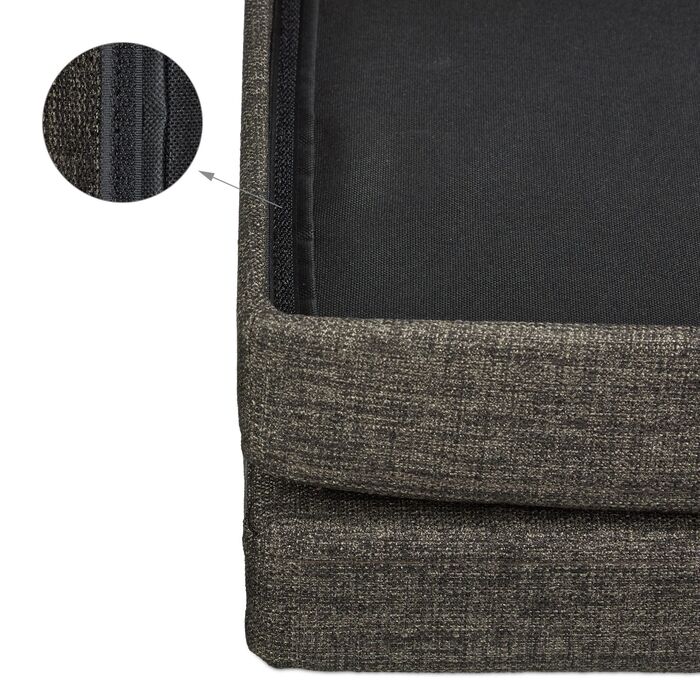 Складаний пуф з підлокотником Relaxdays XL