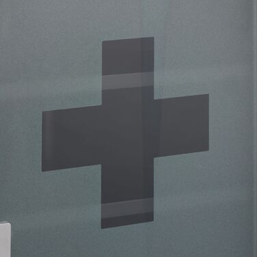 Шафка для медикаментів Relaxdays зі скляними дверцятами