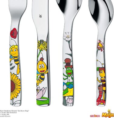 Дитячий набір столових приборів WMF Biene Maja з гравіюванням імені - 4 шт.