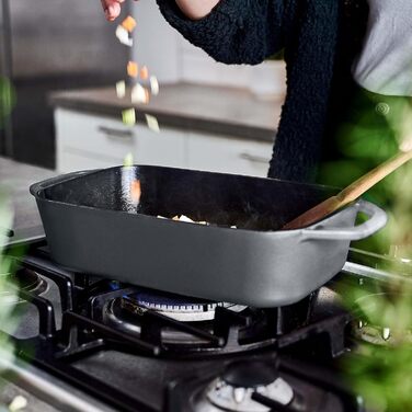 Форма для випічки Springlane з чавуну з кришкою 3л, емальована, для хліба, паштетів та запіканок, 33,5 x 13 см, м'ятного кольору