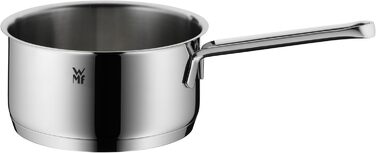 Набір каструль WMF Aparto з нержавіючої сталі Cromargan, 5 предметів, з кришками з термостійкого скла, для індукційних плит, без антипригарного покриття, придатний для миття в посудомийній машині