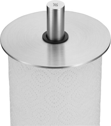 Тримач для паперових рушників WMF Depot вертикальний, 32 см, нержавіюча сталь Cromargan, з силіконовими ніжками, підходить для посудомийки