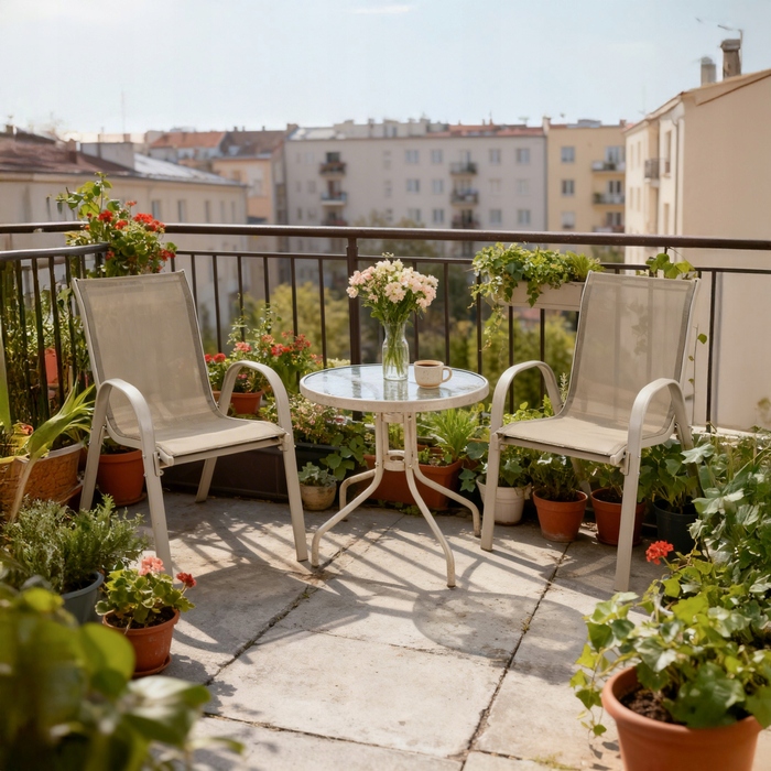 Комплект садових меблів із техноротанга Jumi, бежевий, 3 предмети