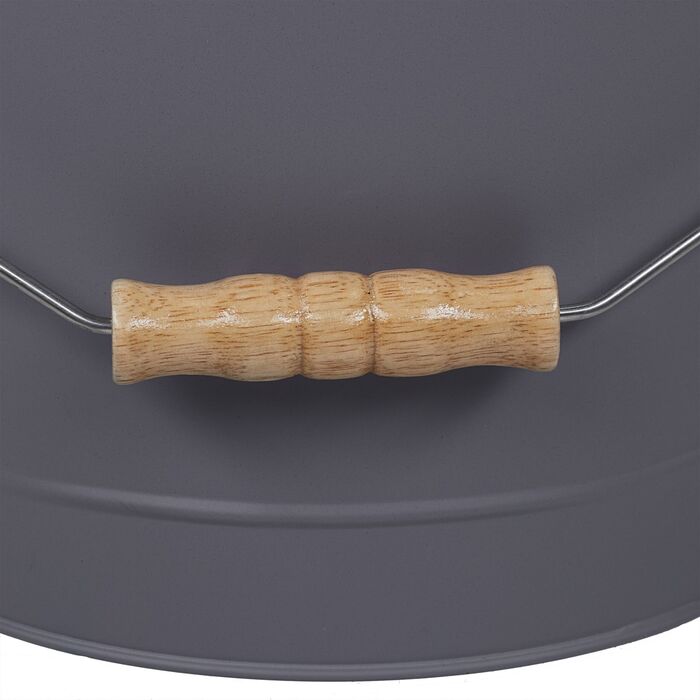 Відро Relaxdays для сміття з кришкою та совкою