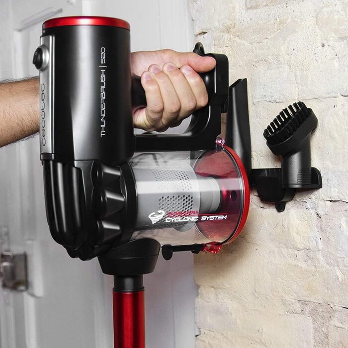 Пылесос Cecotec Conga 560: циклонтехнология, фильтр високої продуктивності, радіус дії 6 м, 600 Вт (гранатовий, ThunderBrush)