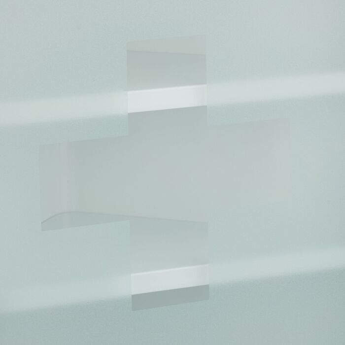 Шафка для медикаментів Relaxdays зі скляними дверцятами