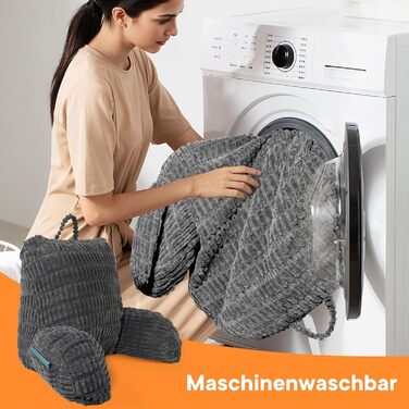 Подушка для читання в ліжко та на диван з підголовником, подушка-крісло для дорослих, м'яке крісло для відпочинку, перегляду телевізора та читання