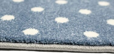 Дитячий килимок для ігор, килимок для хлопчиків, морський плед в синю кремово-сіру клітку, розмір (200 х 290 см)