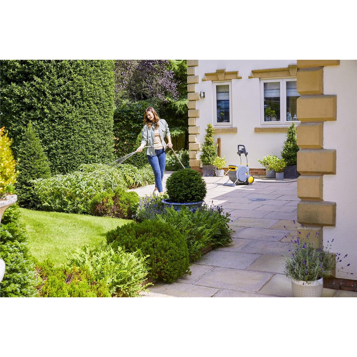 HOZELOCK Auto Reel 40M: Автоматичний шланг на котушці. Зручна установка, шланг 40м, аксесуари, 5 років гарантії. [2595R0000]