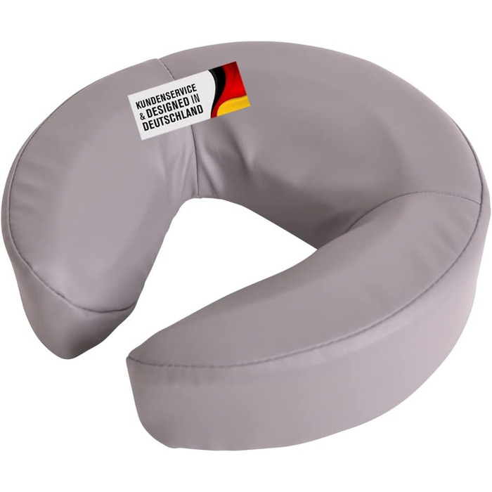 Подушка для масажного столу з екошкіри (сіра)