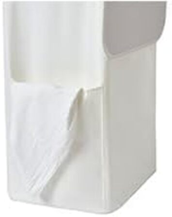 Кошик для білизни з кришкою, 100 л, з прозорим вікном, знімні мішки, для ванної, спальні, дому, іграшок, пральні (бежевий)