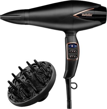 Фен BaByliss Salon Air Brilliance з цифровим мотором, D665E HaartrocknerSalon Air Brilliance