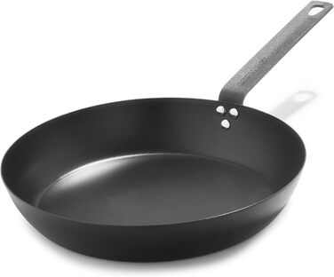 Сковорода з вуглецевої сталі Merten & Storck, 30 см, Чорна