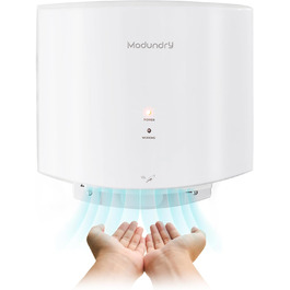 Компактний автоматичний електричний сушар для рук настінний для дому та комерційних приміщень (білий)
