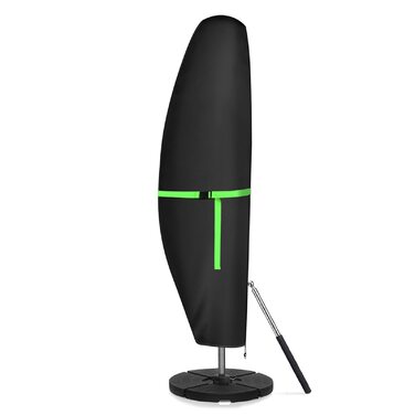 Чохол для парасольки GEMITTO, водонепроникний, для парасольки типу 'ампель', 280x30x81/46 см, захист від сонця та вітру, підходить для парасольок від 2 до 4 м