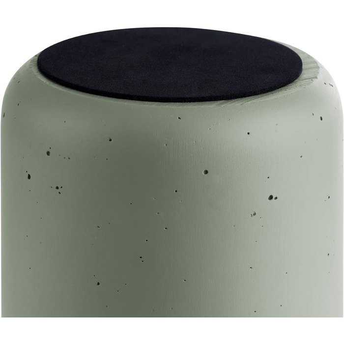 Охолоджувач для пляшок APS ELEMENT з бетону - з зручною для меблів нижньою стороною - для пляшок 0,7-1,5 л - Ø 12/10 см, висота 19 см, чорний (бетон зелений, гладкий, одинарний)