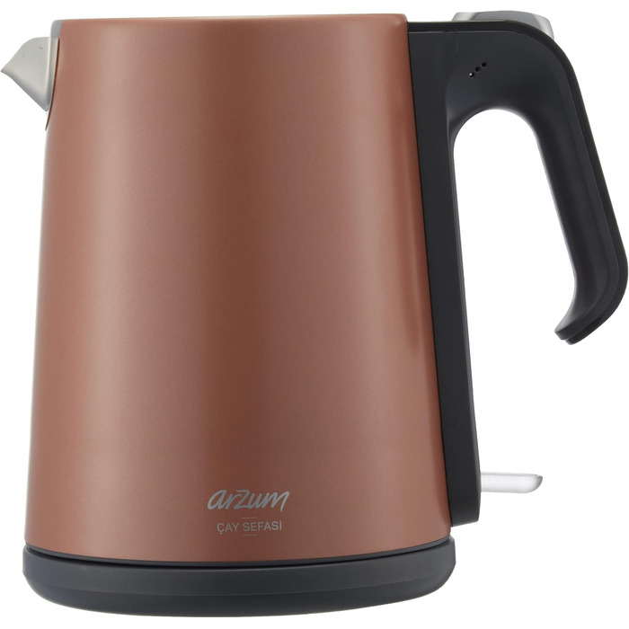 Електричний чайник Arzum Ehlikeyf - турецький чайник, 2200W, 3.5л, 1.2л, нержавіюча сталь, регулювання температури, захист від сухого кип'яття