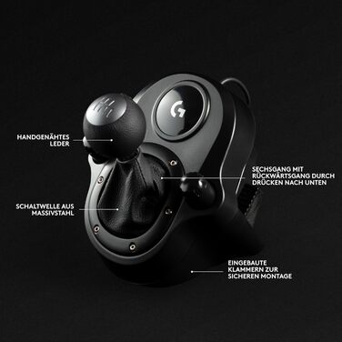 Logitech G923 Racing Wheel – Гоночний руль та педалі з Force Feedback для PS5, PS4, PC, Mac (Чорний)