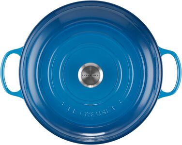 Le Creuset Signature Казанок з чавуну, Ø 30 см, 3,5 л, Azure (Марсель), для всіх плит, включаючи індукцію